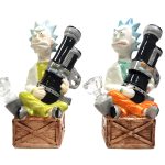 Rick with A Ray Gun Waterpipe - Ceramic - 12"