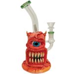Cyclops Disc Perc Waterpipe 9" (Red Demon)