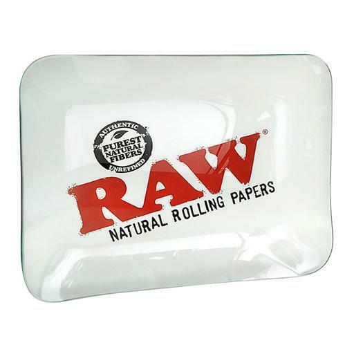 RAW - Large Double Thick Glass Rolling Tray 12.5" X 10.5"