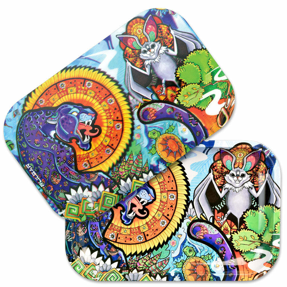 Pulsar Metal Rolling Tray With 3D Lid - Medium