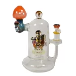 Lookah Manic Mushroom Waterpipe - Orange 10.5"