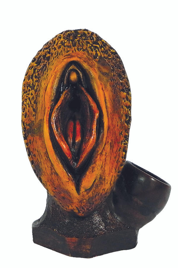 Hand Crafted Oyster Handpipe - 7"