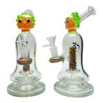 Metrix® Rick & Morty With Dome Perc Waterpipe - 8"