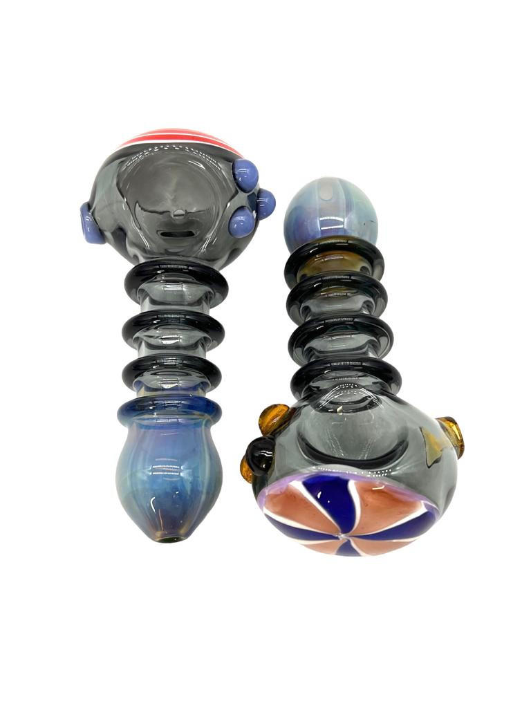 black tubing triple ring handpipe 4