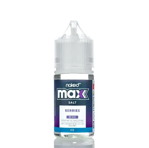 e liquido nkd max berries ice nic salt naked 100