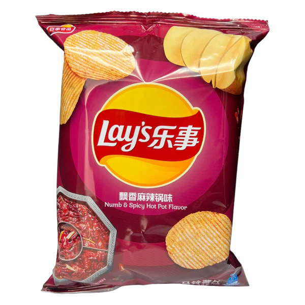 lays numb and spicy pot