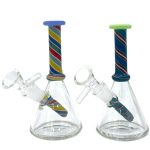 Colorful Mini Beaker Waterpipe - 5.5" MINI ASSORTED COLOR BEAKER WATERPIPE 5.5