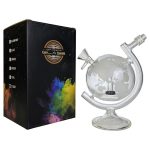 On Point Glass - Globe Waterpipe - 8" On Point Glass 8 Clear World Globe Water Pipe Box Set